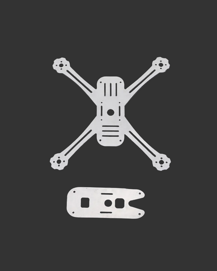 Cool Gray G10 UAV Frame – 1/4" Thick