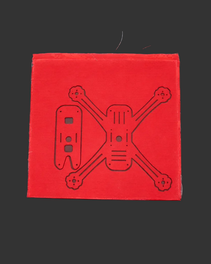 Red G10 UAV Frame – 1/4" Thick